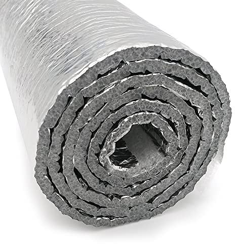 Aislante Térmico Reflexivo con Espuma (1m x 1,20m) - Aislamiento de viviendas, caravanas, garajes con 2 capas de aluminio 100% y espuma PE