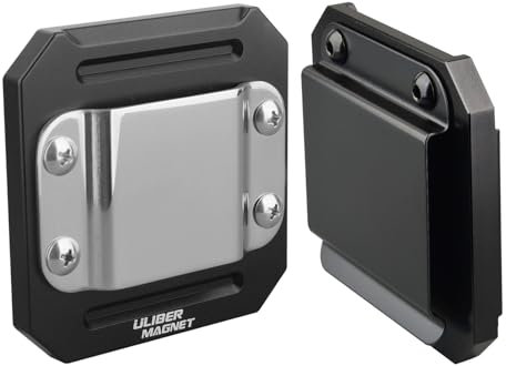 ULIBERMAGNET Drill Holder Belt Clip,Heavy Duty Clip-On Tool Belt Holder,Soild Aluminum Holster with Belt Clip Hook for Cordless Drill,Impact Driver,Nailer,Tape Measure