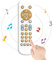 KOESMG Juguete de Control Remoto de TV para bebés con luz y Sonido, Juguete Musical Educativo temprano con inglés/francés/español, Juguete Regalo para 6 Meses+ (Blanco)