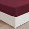 Mellanni Spannbettlaken 140x200cm Boxspringbett - Bis 30cm Matratzenhöhe - Weich, Knitterfrei, Rundum Elastisch - (140x200 cm, Burgunderrot)