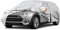 Kayme Autoplane Wasserdicht Atmungsaktiv für Mini Clubman (2010-2025), 6 Schichten Vollgarage Autoabdeckung für Regen Sonne Staub Schutz Verkratzt, Autoabdeckung mit Reflektierenden Streifen.