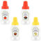CUCUFA Mini -Sauce -Behälter, 4pcs 25ml Squeeze Mini Ketchup -Flasche, Quetsch Saucenflaschen, Mini -Squeeze -Flaschen, quietschbare Saucenbehälter, Mini -Gewürz -Squeeze -Flaschen Flaschen