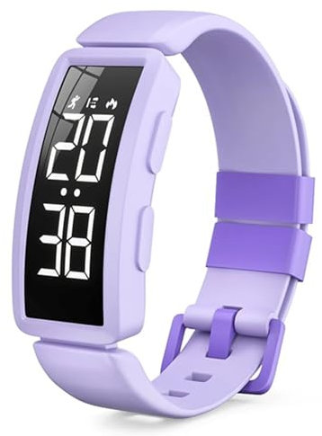 Contapassi senza app e cellulare, per ragazze, ragazzi, adolescenti, bambini, fitness, braccialetto fitness da donna, orologio da polso, orologio digitale, orologio da corsa, calorie, distanza sport,