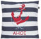 SCHIETWETTER Accessoire Kissenbezug AHOI 50x50cm, Kissenhülle, Zierkissen, Dekokissen, gestreift, Anker, maritim Navy OS