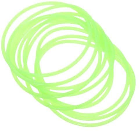 KONTONTY 10stücke Leuchtende Silikon Armbänder Glow in The Dark Bands Party Accessoires Für Damen Stil