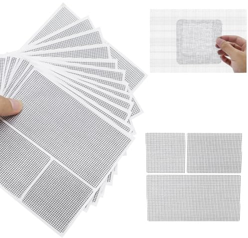 Fliegengitter Fenster Reparatur, Stark Kleber Fliegengitter Reparatur Set, Insektenschutz Fenster Reparatur, Net Mesh Repair Tape, Fliegengitter Reparatur Klebeband für Tür Loch von Ausbesserung