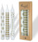 COMFORDER Stabkerzen Set, 3x Tafelkerzen mit Spruch + Motiv, 20cm, 7 Stunden Brenndauer (Weiß + Gold)