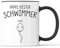 Tasse mit Spruch Papas bester Schwimmer beste Schwimmerin Becher 1 Kind Papa Vater Papi - lustiges Geschenk - Kaffeebecher als Geschenkidee - Kaffeetasse 330ml - Weiss-Schwarz