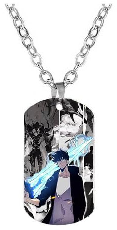 JUSONGKWCP Solo Levelings Halskette Anime Figur Cosplay Necklace Accessories Solo Levelings Metall Anhänger Jewelry (Mehrfarbig-3)