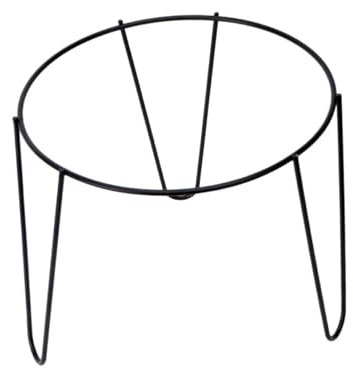 KONTONTY Blumenständer Aus Eisen Bodenpflanzenständer Für Innen Und Außen Balkon Garten Schwarz Metall Robust Wasserfest Pflanztopf Regal Mit Belüfteter Ablage