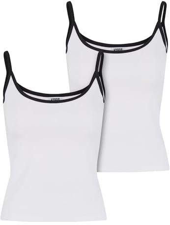Urban Classics Ladies Contrast Basic Top 2-Pack