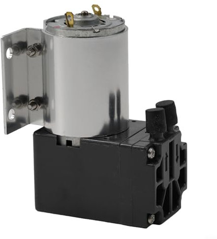 HavenDomicile DC 12V Mini bomba de vacío Bomba de succión de aire de presión negativa 5L/Min 65-120kpa Construcción plástica de ingeniería de aluminio de bajo ruido para equipos industriales