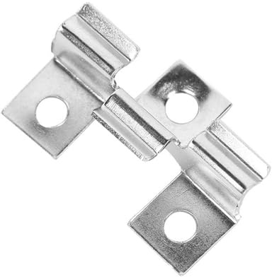 100 Stück WPC Clips, 4mm Edelstahl WPC Terrassendielen Clips, Dielen Befestigungsclips für Holzböden und Bambusböden, Klemmbereich 4mm, Silber (7mm)