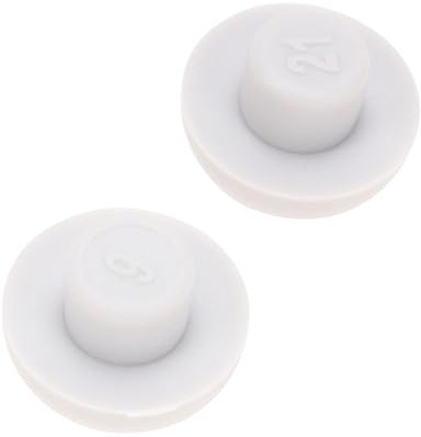 POPETPOP 2pcs Antislip Gasket Toilet Seat Cover Bumper Bathroom Accessory Toilet Rim Blocks Accessories Seat Pad Grey