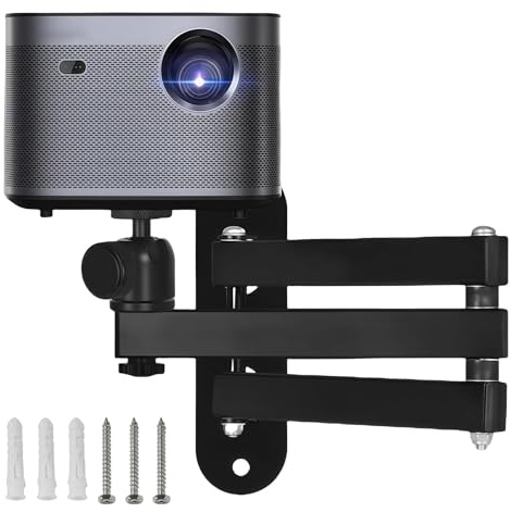 Soporte de Pared para Proyector,Soporte para Proyector Giratorio 360° con Interfaz Roscada De 1/4 Pulgadas, Soporte para Proyector Montable En Techo/Pared Para Cine En Casa, Salas de Juegos, Oficinas