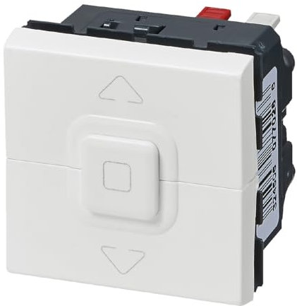 Legrand - Poussoir pour commande centralisée volets roulants Mosaic 2 modules - blanc