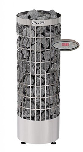 Harvia Estufa de Sauna eléctrica Cilindro PC70EE 6,8 kW para saunas Familiares 6-10 m³