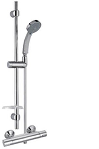 Mitigeur Thermostatique Douche July Chrome+Barre Citrus 90Mm