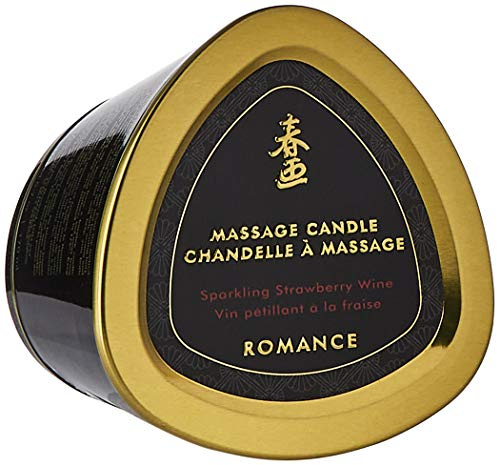 Shunga Massage Candle, Sparkling Strawberry Wine, 5.7 Ounce