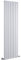 Milano Aruba White Vertical Double Oval Panel Radiator - 1780mm x 472mm