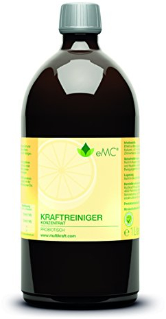 eMC Kraftreiniger – Probiotischer Profireiniger für starke Verschmutzungen, ideal für alle Oberflächen, fördert ein gesundes Raumklima, beseitigt Gerüche, sparsam & ergiebig, 1 Liter