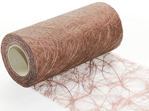 Protinam Sizoweb 20cm x 20m Tischläufer Tischband in Kupfer zur Dekoration wie Sommer, Ostern, Weihnachten oder Hochzeiten abgelängt (20m, Kupfer 1900)