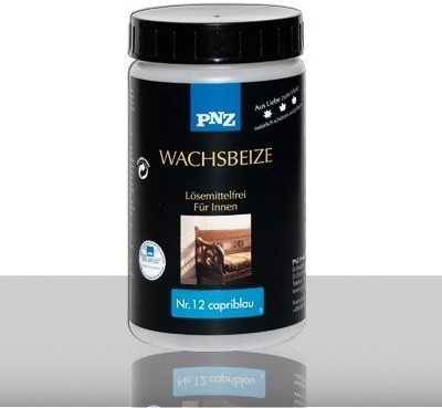 PNZ-Wachs Beize (1 Liter Mittelgrau) Geeignet für Holzdecken, Holzverkleidungen, Deckenbalken, Schnitzereien, Regale und Möbel