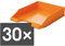 HAN Briefablage Klassik, 30 STÜCK Schreibtisch Organizer, Bürobedarf, Ablagefächer, Büromaterial, Briefkorb, Dokumentenablage, bis Format A4/C4, 1027-X-51, orange