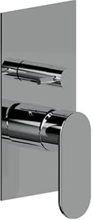 ERCOS Sert Miscelatore Per Doccia Da Incasso 180x100 In Ottone Cromato, Piastra Piu Leve , Miscelatore A Tre Vie