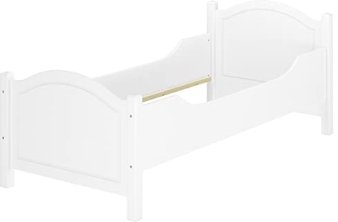 Erst-Holz® Seniorenbett extra hoch Kinderbett waschweiß 90x200 Massivholz 60.40-09 W oR