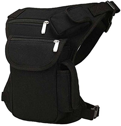 Damen Herren Outdoor Hüfttasche Beintasche Gürteltasche Messenger Bag Sport Beinbeutel Für Sport Reisen Klettern Radfahren Outdoor-Aktivitäten - Schwarz
