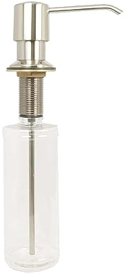 tecuro Einbau-Seifenspender 300 ml edelstahloptik - für Waschtisch & Spüle