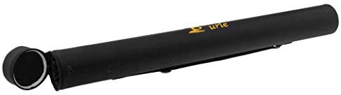 Unbekannt Tubo per canna da pesca a mosca, 65 cm/75 cm/85 cm, custodia rigida nera con tracolla per il trasporto (65 cm)