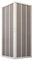 Forte BXF105001 Mampara de Ducha Flex Plegable Angular, 80 x 120 x 185 cm, reducible, Color Blanco, 80x120 cm