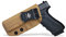 IWB Tactical KYDEX Pistolenholster Für: Glock 17 22 31 Pistolenhalfter Hängend Verdeckte/Versteckte Pistole Case Waffenholster (Tan, Left Hand Draw (IWB))
