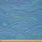 ABAKUHAUS Meer Stoff als Meterware, Ungewöhnliche Wellen-Ozean-Fluss-Kunst, Microfaser Stoff für Dekoratives Basteln, 1M (230x100cm), Türkis