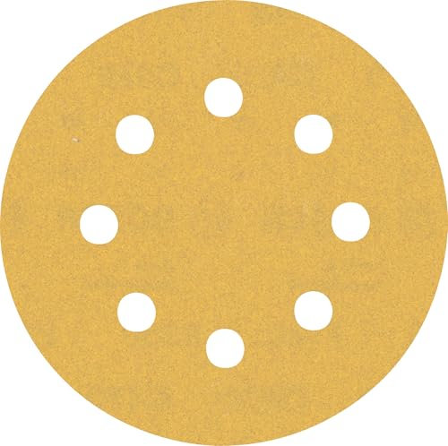 Bosch Professional 5x Expert C470 Sandpaper (for Hardwood, Paint on wood, Ø 115 mm, Grit 180, Accessories Random Orbital Sander)