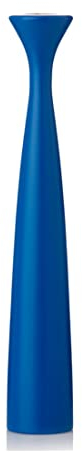 Applicata - Kerzenleuchter, Kerzenhalter - Blossom Rose - Buchenholz - Farbe: Cobalt Blue - Höhe 29 cm
