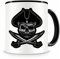 Samunshi® Tasse mit Motiv Piraten Totenkopf Skull Kaffeetasse Lustige Tassen zum Geburtstag Becher Teetasse Kaffeebecher Geschenk für Totenkopf Fans