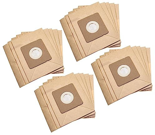 vhbw 20x Sacs compatible avec Moulinex Mini Space, Accessimo, Compacteo aspirateur - papier, 17,7cm x 17,5cm couleur sable
