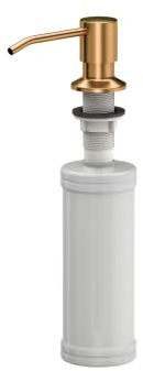 QUADRON Seifenspender Pvd-kupfer 350ml Spülmittelspender, Metall Nachfüllbarer Soap Dispenser, Spender Geeignet für Küche, Handseife, Shampoo, Duschgel, Waschmittel, Bad