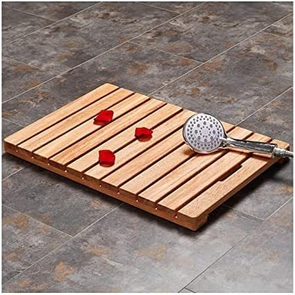 HACSYP Alfombra de baño de bambú, Alfombra de Ducha de Madera Antideslizante, Alfombra de Ducha de Madera Personalizable, for Ducha, Sauna, Piscina