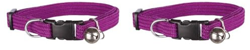 Trixie 4154 Katzenhalsband, elastisch, Nylon, Sortierte Farbe (Packung mit 2)