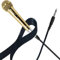 RhymKawa Sparkle Gold Cardioid Dynamic Vocal Wire Microphone with 10FT XLR Cable