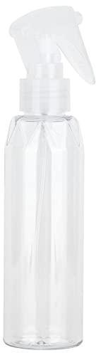 Botella de spray recargable de 200 ml para viajes, recipiente de líquido de plástico transparente con diseño único de boquilla, seguro y duradero, ideal para belleza y riego