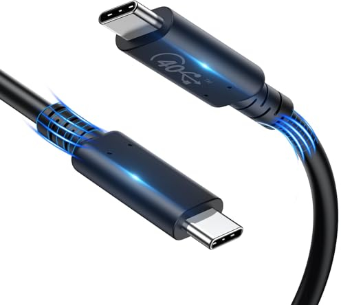 BHHB Cavo USB Type-C USB4 40 Gbps Cavo Dati, Ricarica Rapida 240W Cavo USB C, 8K@60Hz Trasmissione Video per MacBook, Type-C Laptop, iPhone, Samsung, Docking Station, Hub, 1.5m