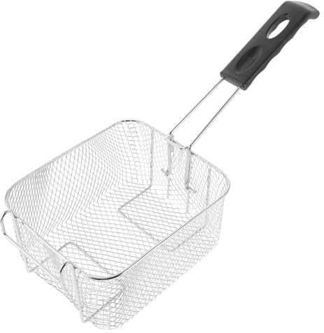 Cabilock Cesta Para Freír Colador De Malla Mango Largo Resistente a La Corrosión Fácil De Limpiar Vajilla