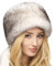 Futrzane Siberian Kosakenmütze - Pelzmütze Damen - Fell Pelz Russische Mütze (XS, Weiß mit Schwarz Siberian)