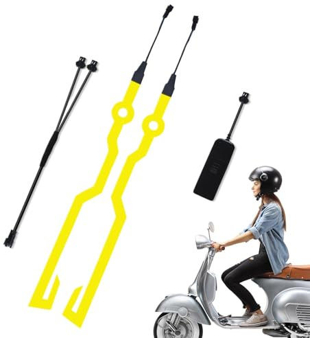 Naqqios EL-Leuchten für Helme – Lichtleiste für Helme, Nachtfahrsignal | Wasserbeständiger, stoßfester und stark klebender Lichtstreifen für Motorrad- und Fahrradhelme