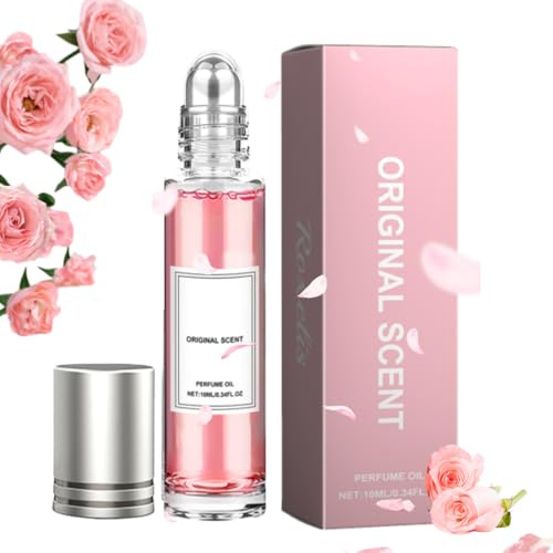 Pheromon Parfum Damen, Pheromon Parfüm & Damenparfüm Roll-On – alkoholfreies Parfumöl, auslaufsicher | Pheromone Parfum Woman, süßer Duft, Mini Parfüm Set für unterwegs 10ML